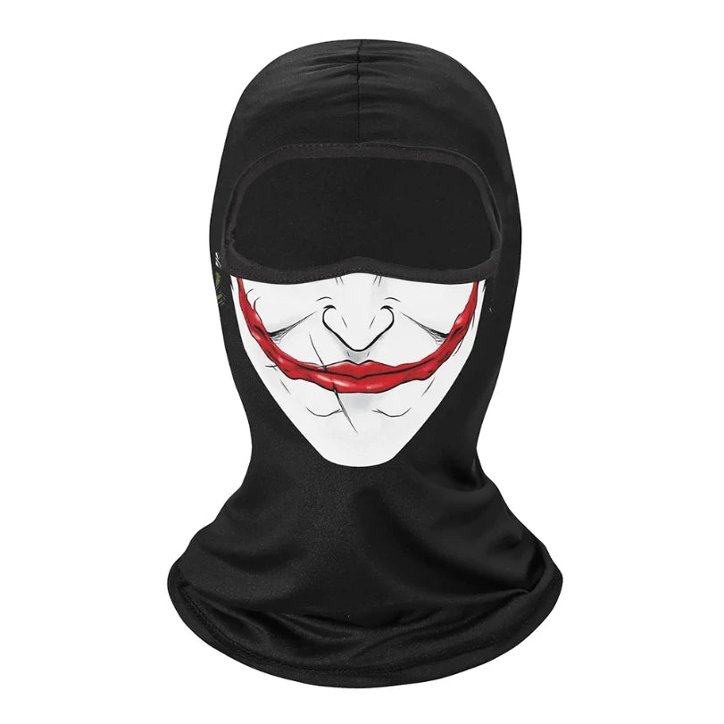 1pc Face Mask Clown Ghost Skull Mask, Breathable Windproof, UV Sun Dust Protective Full Face Cover For Summer Sprin