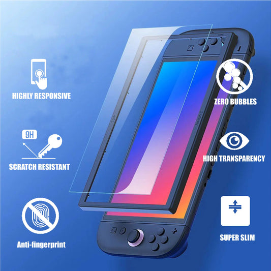 Accessories for N-Switch 2, Carry Case, Screen Protector, Joy Con Case, Games Holder, Dust Removal & Cleaning Cloth