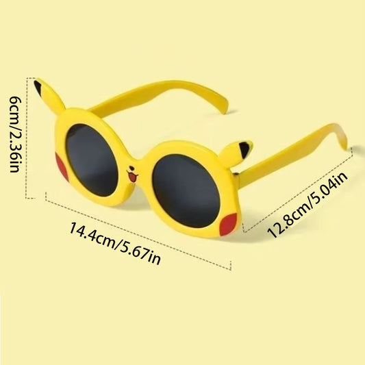 Pokemon Anime Eripherals Accessories Pikachu Sunglasses Cartoon Decoration Glasses for Travel Out Cosplay Toys Gifts