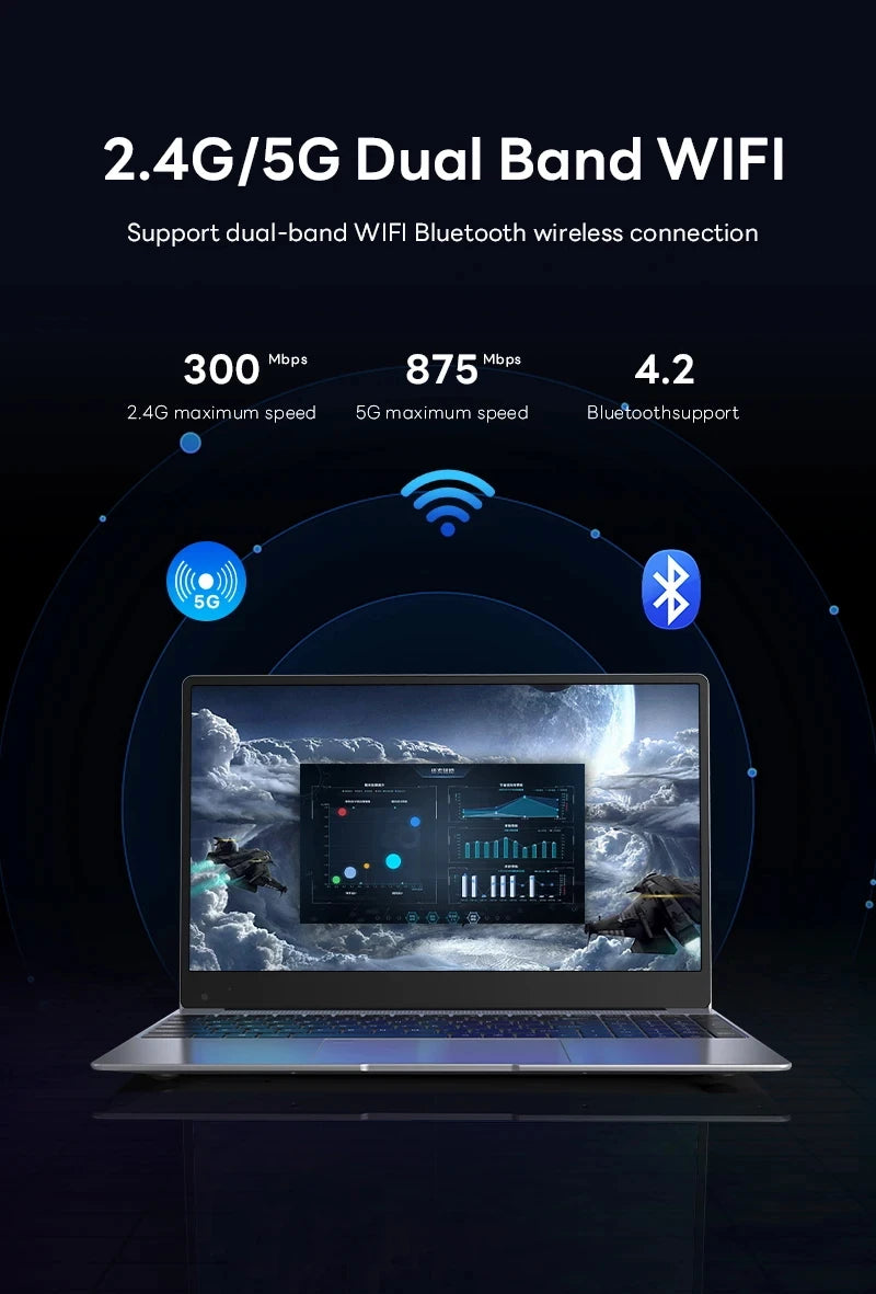 2025 Laptop Computer Windows 11 Pro Intel Core i9 8950HK Gaming Laptop 16GB RAM 1TB 2TB SSD 14.1 inch Portable Business Notebook