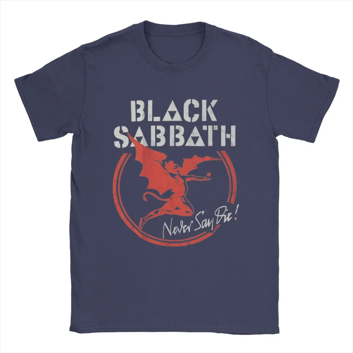 Men's T-Shirts Black Cool Sabbaths Novelty Cotton Tee Shirt Short Sleeve T Shirt Round Collar Tops Gift Idea
