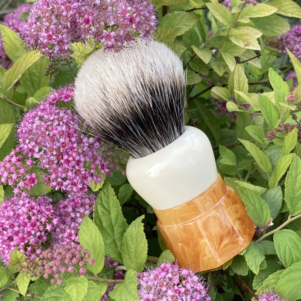 YAQI Ever-Helpful Two Band Badger Hair Mens Wet Shaving Brush Facial Beard Cleaning Shave Tool