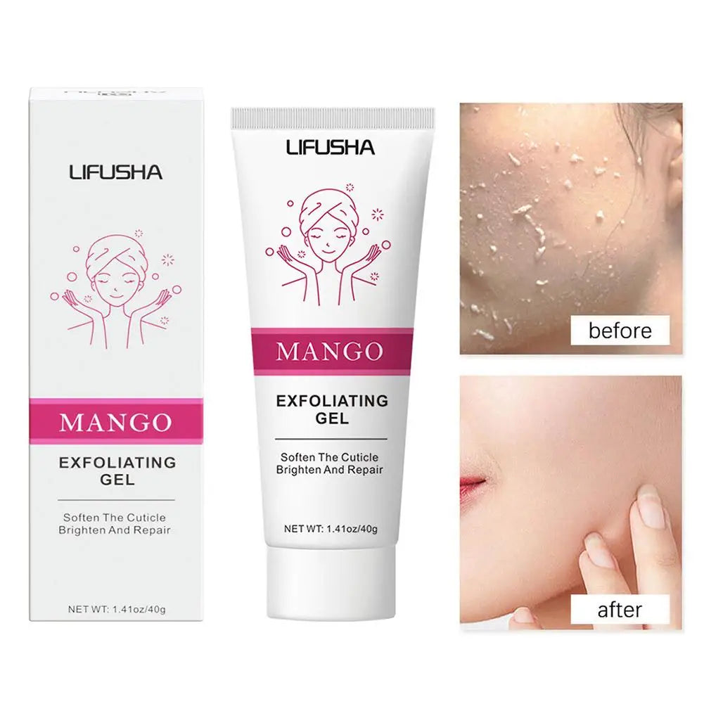 40g/50g Face Exfoliating Gel Deep Cleaning Pores Gentle Exfoliate Oil Control Smooth Soften Face Facial Scrub Skin Moisturizing