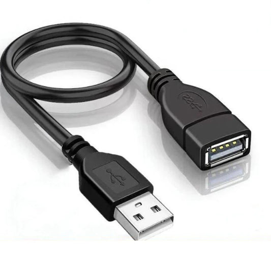 0.5M USB Extension Cale USB A Male to A Female Data Sync Extension Cable Cord USB Cable for PC Laptop Keyboard Phone PC Laptop