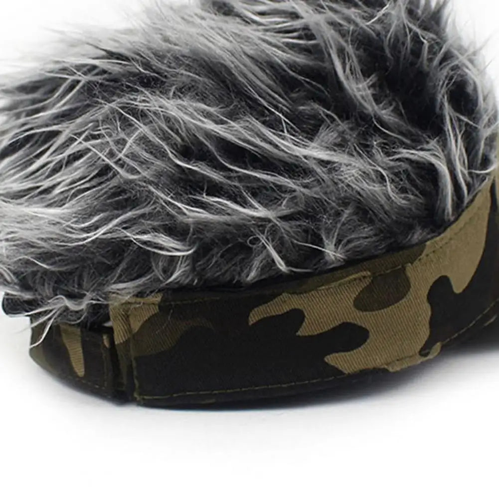 Funny Short Hair Caps Wig Peaked Cap Baseball Cap Men Women Beanie Wig Hat Wig Landlord Retro Street Caps Summer Hairs Wigs Hat