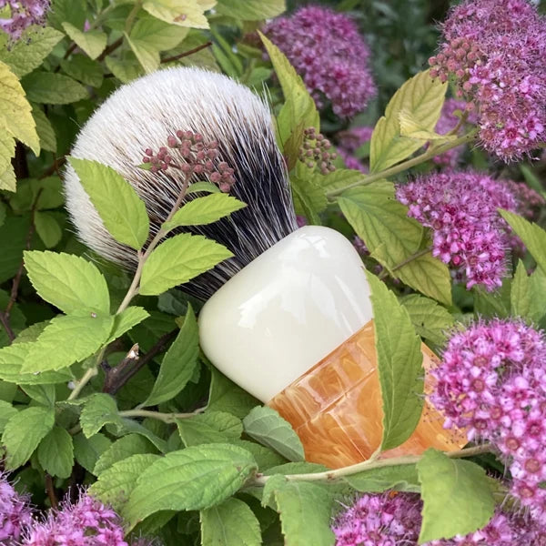 YAQI Ever-Helpful Two Band Badger Hair Mens Wet Shaving Brush Facial Beard Cleaning Shave Tool