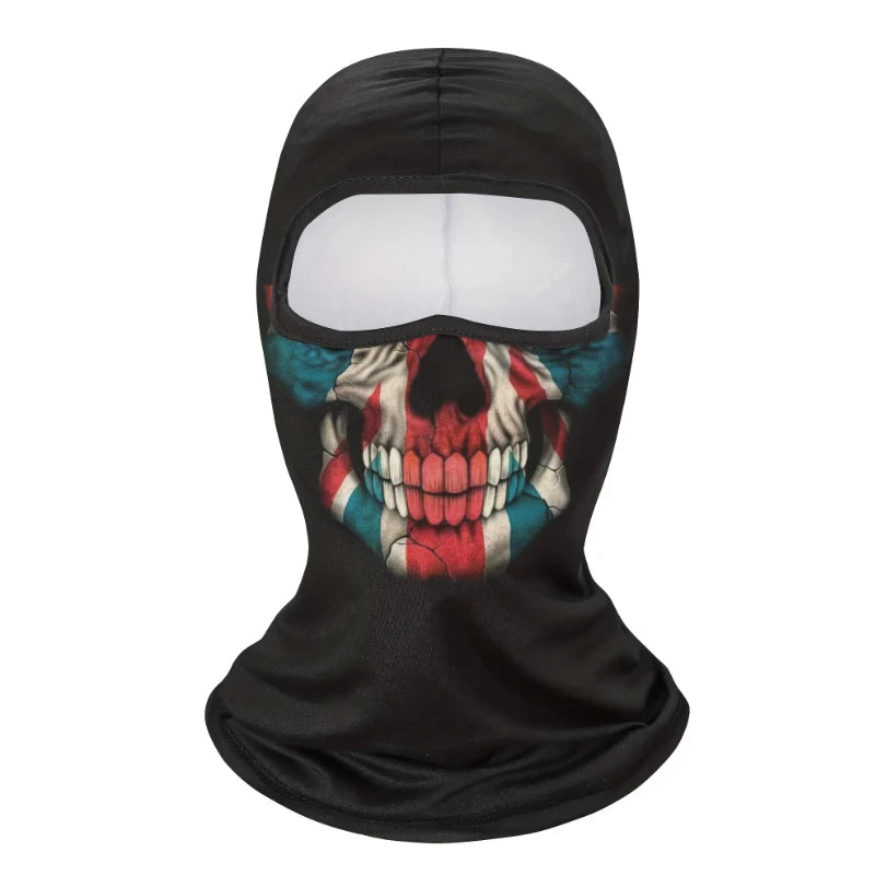 1pc Face Mask Clown Ghost Skull Mask, Breathable Windproof, UV Sun Dust Protective Full Face Cover For Summer Sprin
