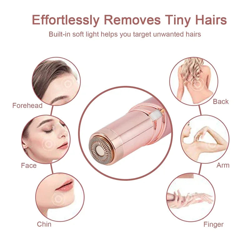 Mini Lipstick Shaver USB Electric Hair Removal Machine Eyebrow Trimmer Women's Hair Removal Device Facial Hair Removal Instrumen