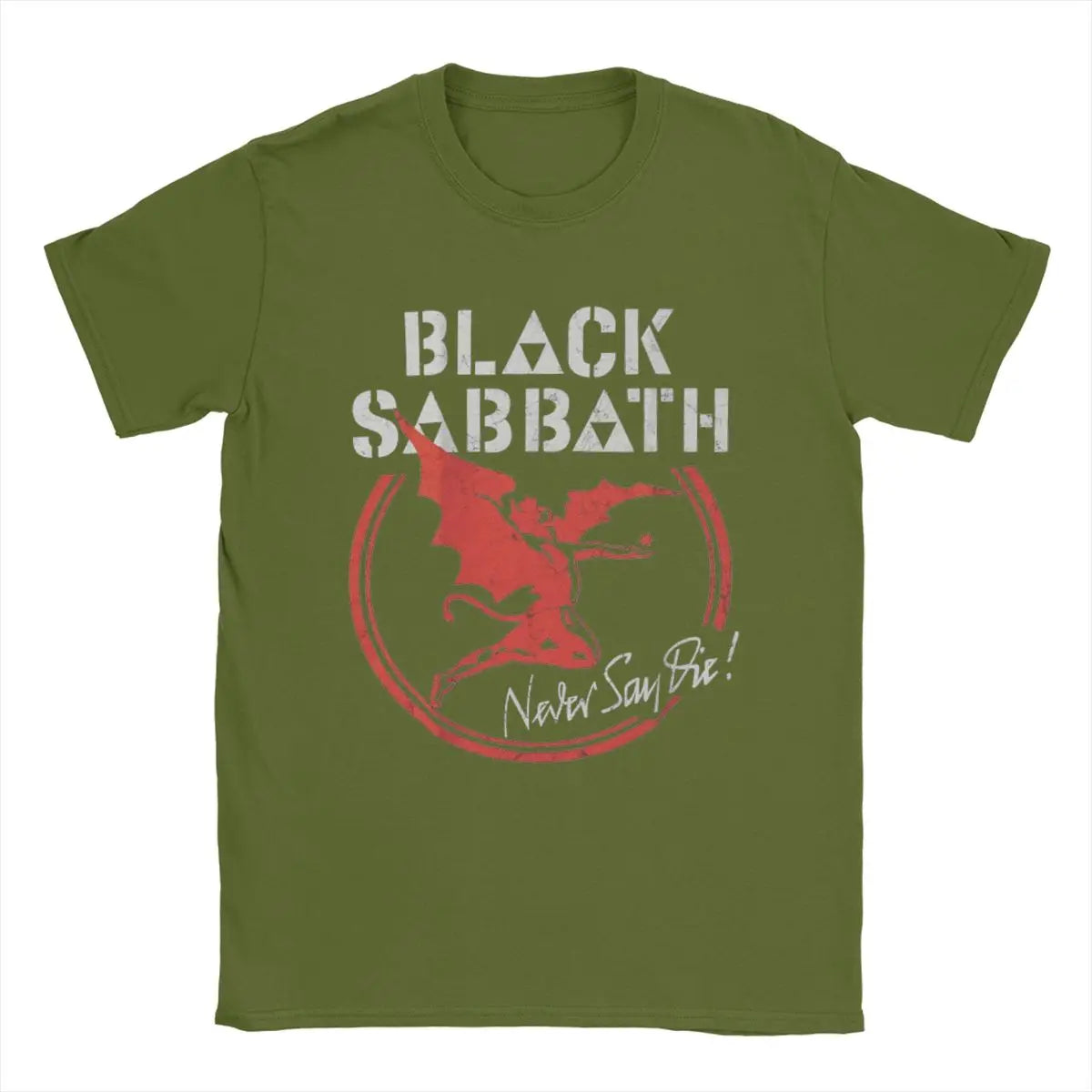 Men's T-Shirts Black Cool Sabbaths Novelty Cotton Tee Shirt Short Sleeve T Shirt Round Collar Tops Gift Idea