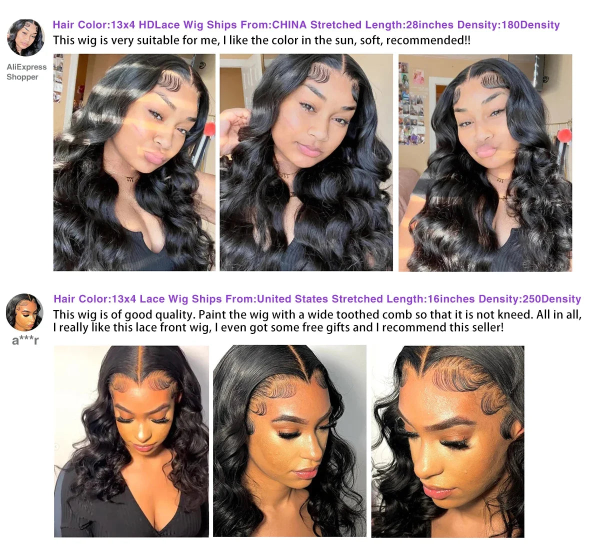 180% Density Body Wave Lace Front Human Hair Wig 13x6 HD Transparent Human Hair Wig Pre Pluck For Women Natural Black Color Wig