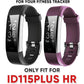 Id115Plus HR Very Fit Pro Bands Replacement Strap for Veryfitpro, Letscom, Lintelek Fitness Trackers - Purple and Black