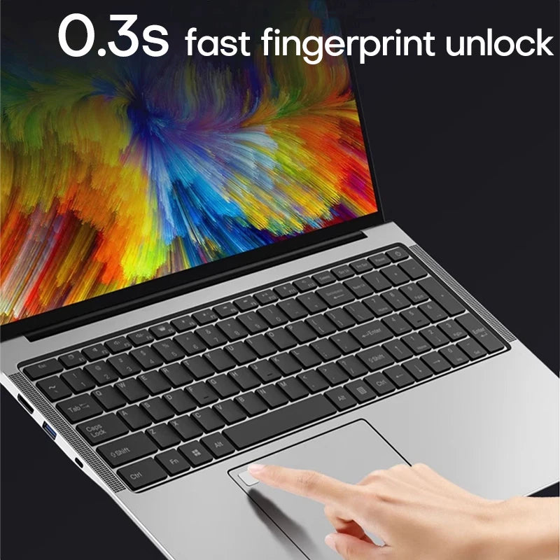 17.3" Computer Laptop intel Celeron N5095 16GB DDR4 1TB SSD Windows 11 Fingerprint Office Laptops Notebook Computer Portable PC