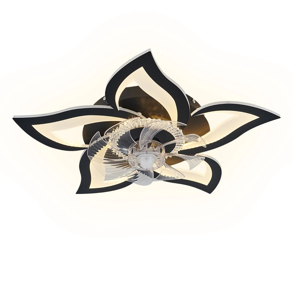 IRALAN home appliances LED ceiling fan light modern smart switch ceiling fan with light home interior decoration fan light