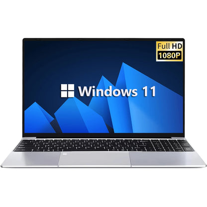15.6" HD Windows 11 Pro IPS Laptop Computer Intel Celeron N4000 Notebook PC Fingerprint Unlock 16GB DDR4 1TB SSD Gaming Laptop
