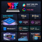 15.6" HD Windows 11 Pro IPS Laptop Computer Intel Celeron N4000 Notebook PC Fingerprint Unlock 16GB DDR4 1TB SSD Gaming Laptop