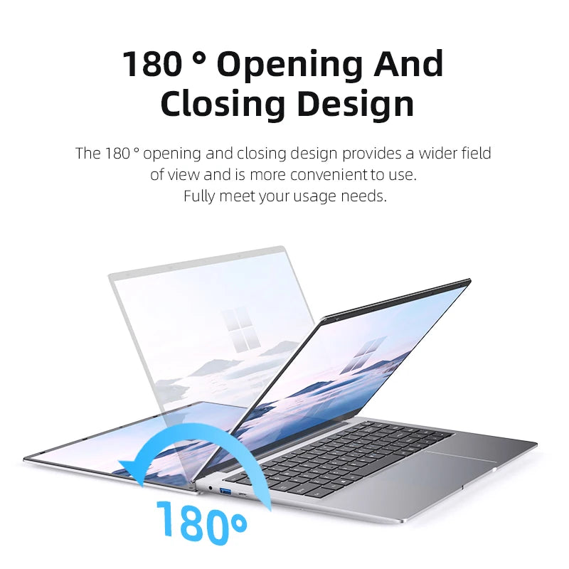 2025 Laptop Computer Windows 11 Notebook 14.1 Inch Intel Celeron N4000 12GB 512GB 1920*1080 Resolution Office Study PC computer