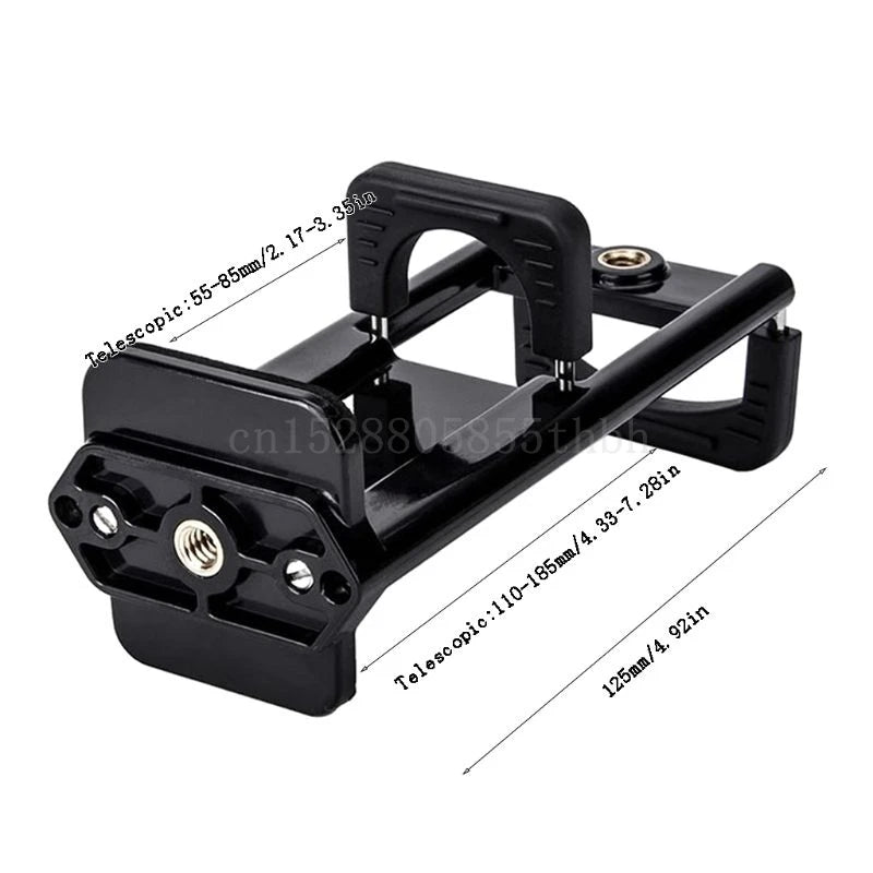 2In1 Tripod Mount Phone Tablet Holder Clip for Cellphones Clamp Stand