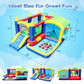 7-in-1 FCJ Inflatable Obstacle Course Bounce House Ball Pit Indoor Outdoor Party Fun for Kids Toddlers Birthday Party Gifts