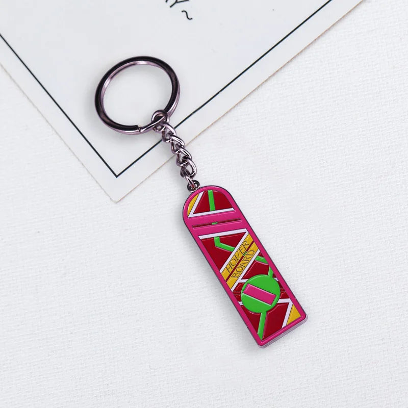 Back to the Future Marty McFly Suspended Keychain Fun Accessories for Sci-Fi Movie Fans
