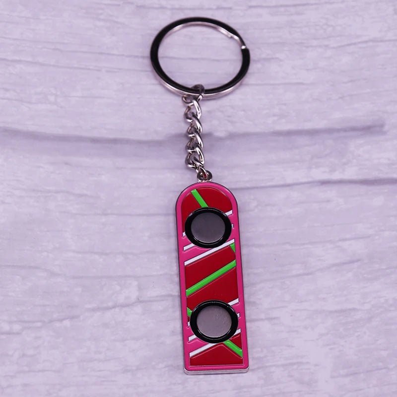 Back to the Future Marty McFly Suspended Keychain Fun Accessories for Sci-Fi Movie Fans