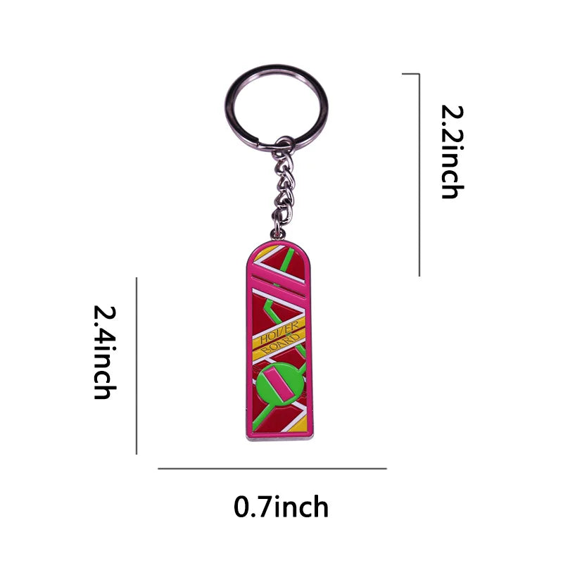 Back to the Future Marty McFly Suspended Keychain Fun Accessories for Sci-Fi Movie Fans