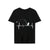 T-shirts for Men Fly Fishing Heartbeat Pulse Print Shirt Funny Short Sleeve T Shirts Summer Tops Tee Mens T Shirt Male Clothes