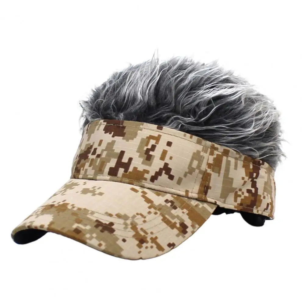 Funny Short Hair Caps Wig Peaked Cap Baseball Cap Men Women Beanie Wig Hat Wig Landlord Retro Street Caps Summer Hairs Wigs Hat