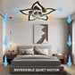 IRALAN home appliances LED ceiling fan light modern smart switch ceiling fan with light home interior decoration fan light