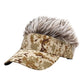 Funny Short Hair Caps Wig Peaked Cap Baseball Cap Men Women Beanie Wig Hat Wig Landlord Retro Street Caps Summer Hairs Wigs Hat