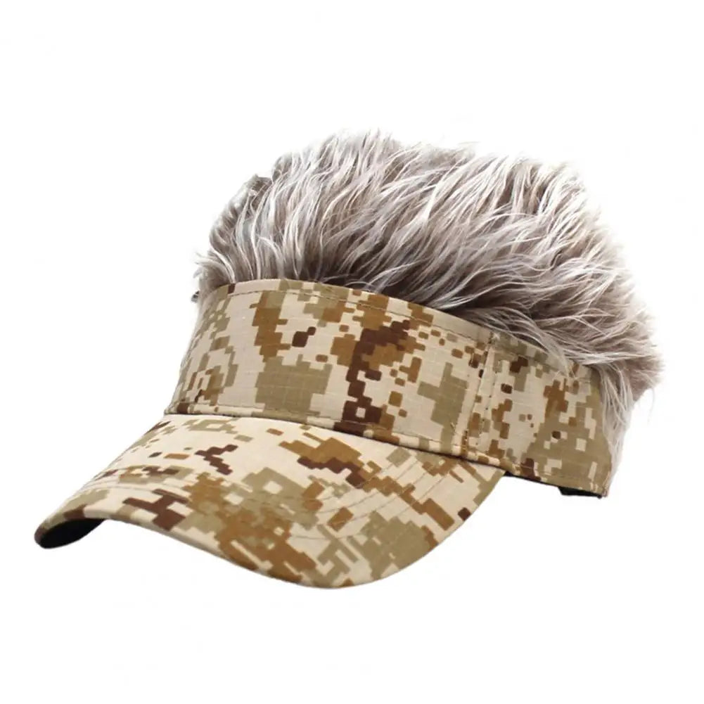 Funny Short Hair Caps Wig Peaked Cap Baseball Cap Men Women Beanie Wig Hat Wig Landlord Retro Street Caps Summer Hairs Wigs Hat