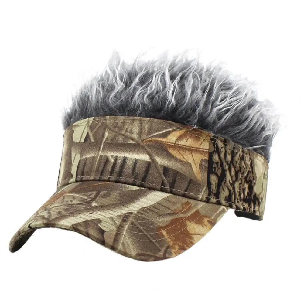 Funny Short Hair Caps Wig Peaked Cap Baseball Cap Men Women Beanie Wig Hat Wig Landlord Retro Street Caps Summer Hairs Wigs Hat