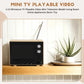 1:12 Miniature TV Playable Video Mini Television Model Living Room Home Appliances Decor Toy