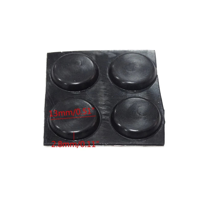 4Pcs Laptop Cooling Stand Heat Reduction Pad For PC Laptop Soft Silicone Feet
