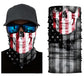 3D Ghost Skull Bandana Neck Gaiter Head Shield Summer Hiking Scarves Tube Balaclava Scarves Breathable Sun Guard Headband Scarf