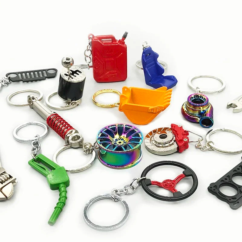 Creative car modification model accessories keychain