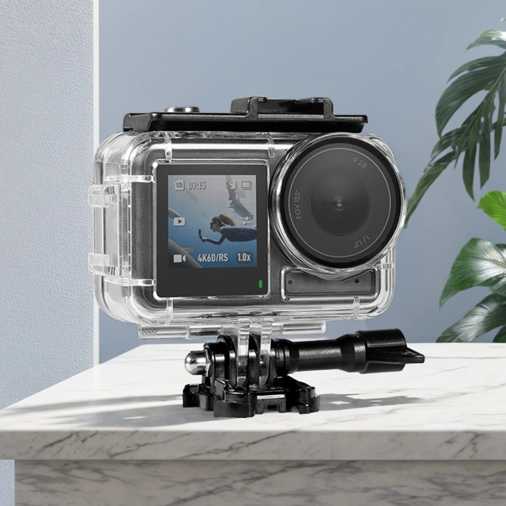 60M Waterproof Case Underwater Housing Diving Cover with Anti-Fog Sports Camera Dive Case for DJI Osmo Action 5 Pro/4/3