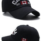 Canada Caps Men Women  Summer Fashion Dad Hat Snapback Flag Letter Embroidery Black White Baseball Cap Women Gorras Hombre