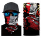 3D Ghost Skull Bandana Neck Gaiter Head Shield Summer Hiking Scarves Tube Balaclava Scarves Breathable Sun Guard Headband Scarf