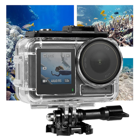 60M Waterproof Case Underwater Housing Diving Cover with Anti-Fog Sports Camera Dive Case for DJI Osmo Action 5 Pro/4/3