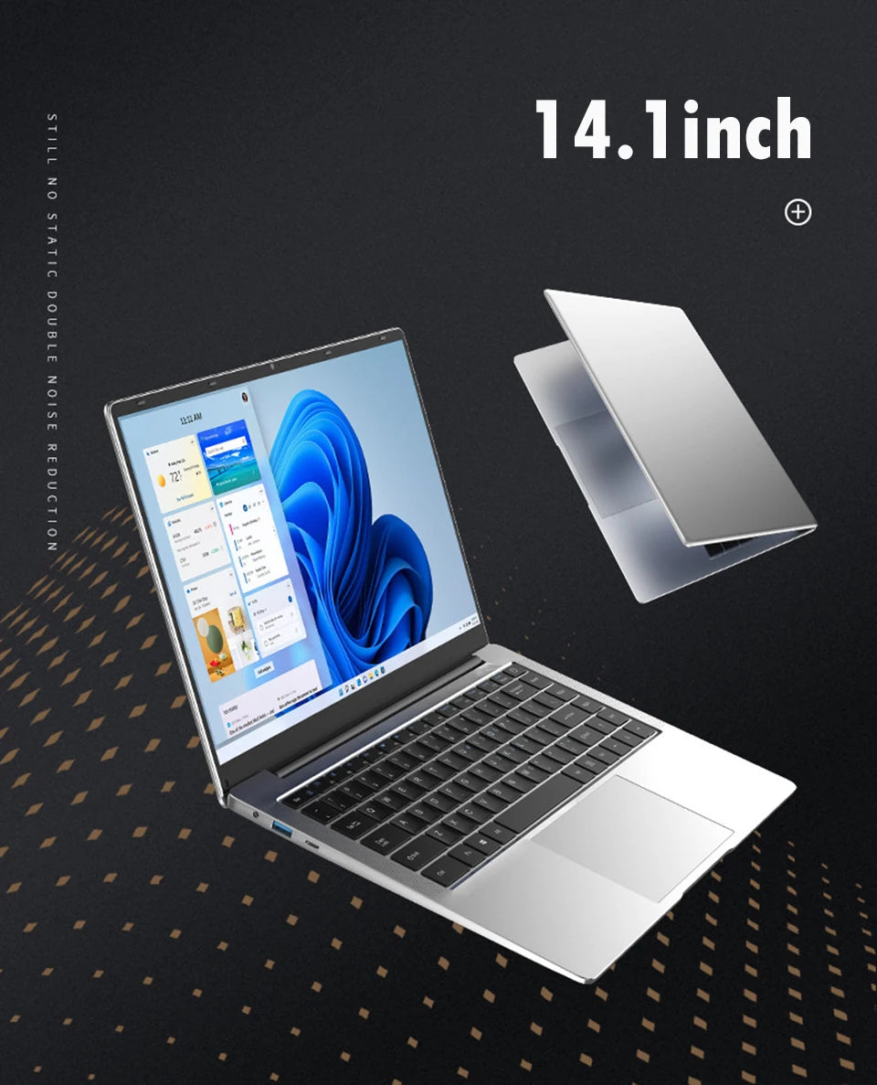 14.1 inch Laptop Computer Portable Windows 11 Intel Core i7-7500U Notebook 12GB RAM 1TB 2TB SSD Office Study Laptops