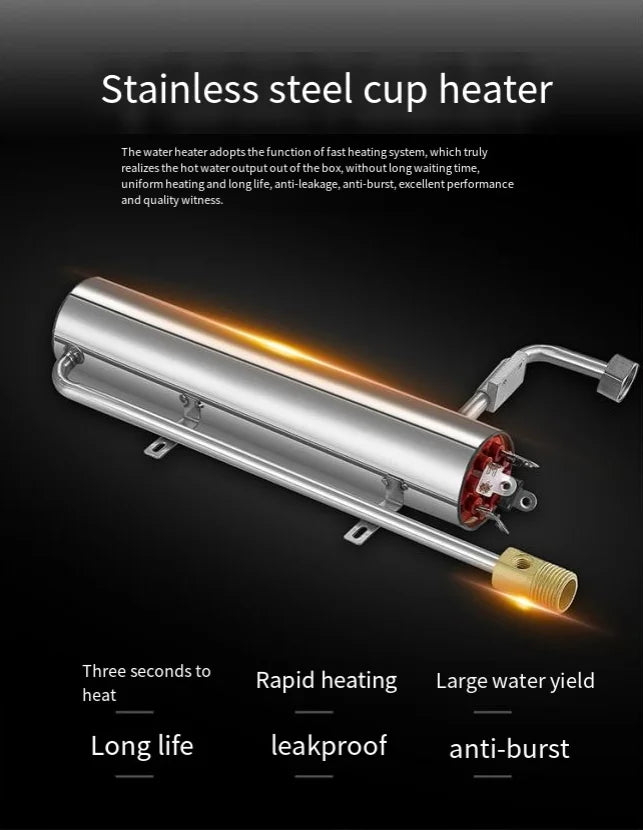 Household bath machine instant electric water heater small fast heat constant temperature shower rental house water heater