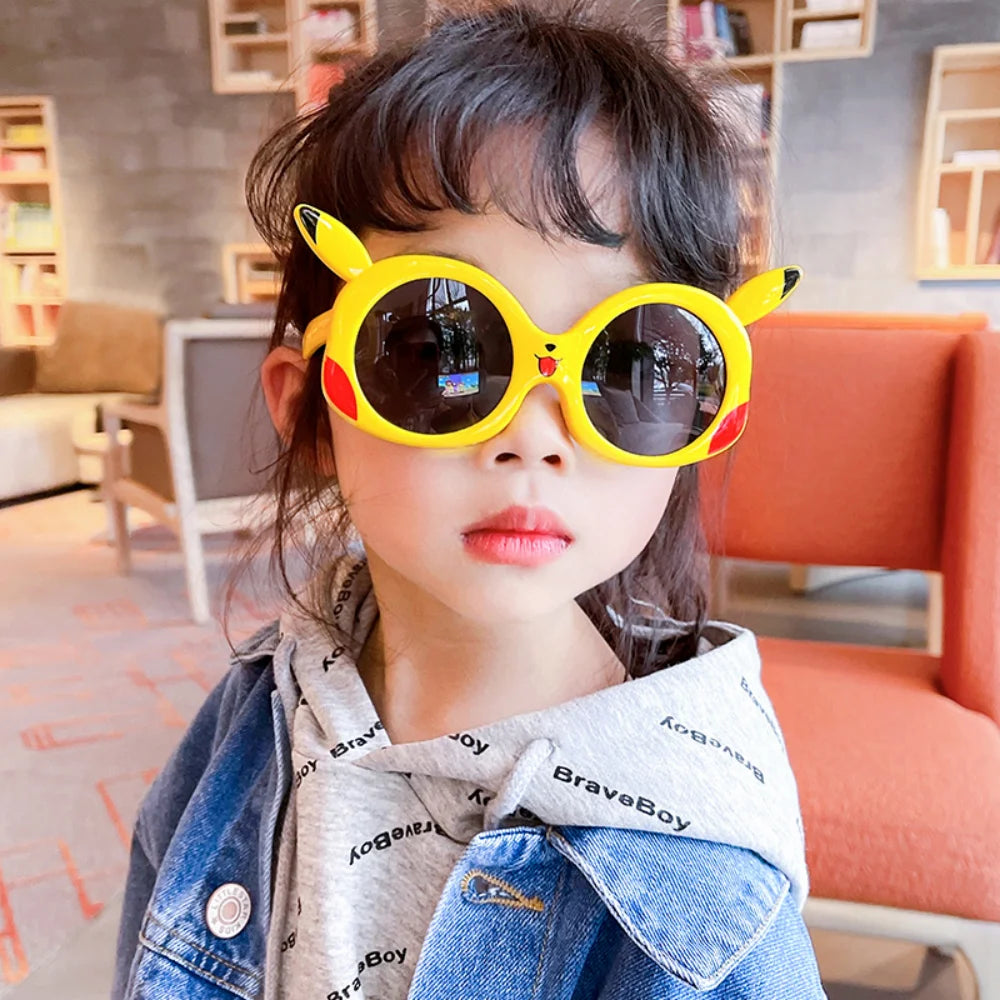 Pokemon Anime Eripherals Accessories Pikachu Sunglasses Cartoon Decoration Glasses for Travel Out Cosplay Toys Gifts