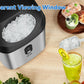 Ice Maker Countertop with Soft Chewable Ice,10,000pcs/33Lbs/Day,Portable Ice Machine with Ice Scoop,Self-Cleaning Timer Function