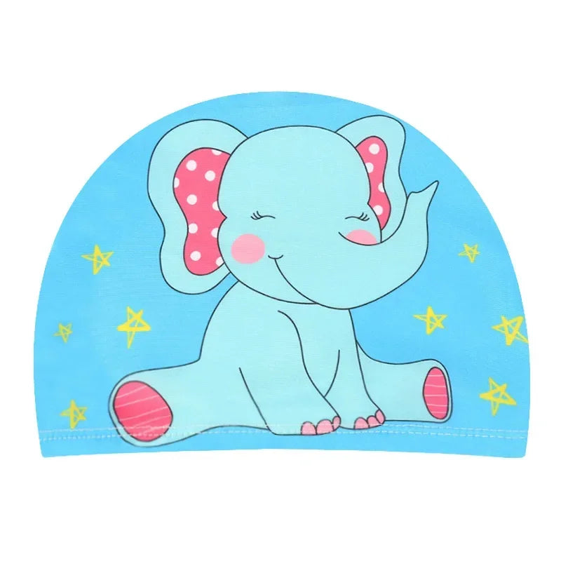 10pcs Children's Swimming Caps Elastic Fabrics Swimming Pools Water Sports Boys' and Girls' Swimming Caps Boys' Swimming Caps