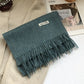 100% Pure Wool Fashion Tassels Women Scarf  Warm Cashmere Shawl Female Stylish Australian Wool Wrap Winter Knitted Neck Scarf