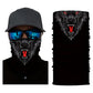 3D Ghost Skull Bandana Neck Gaiter Head Shield Summer Hiking Scarves Tube Balaclava Scarves Breathable Sun Guard Headband Scarf