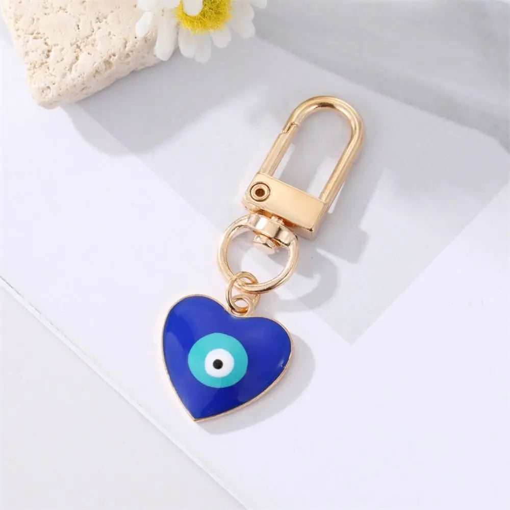 Car Accessories DIY Trinkets Ornaments Key Ring Holder Evil Eye Keychain Blue Eye Key Chain Hamsa Hand Keyring Car Keyring