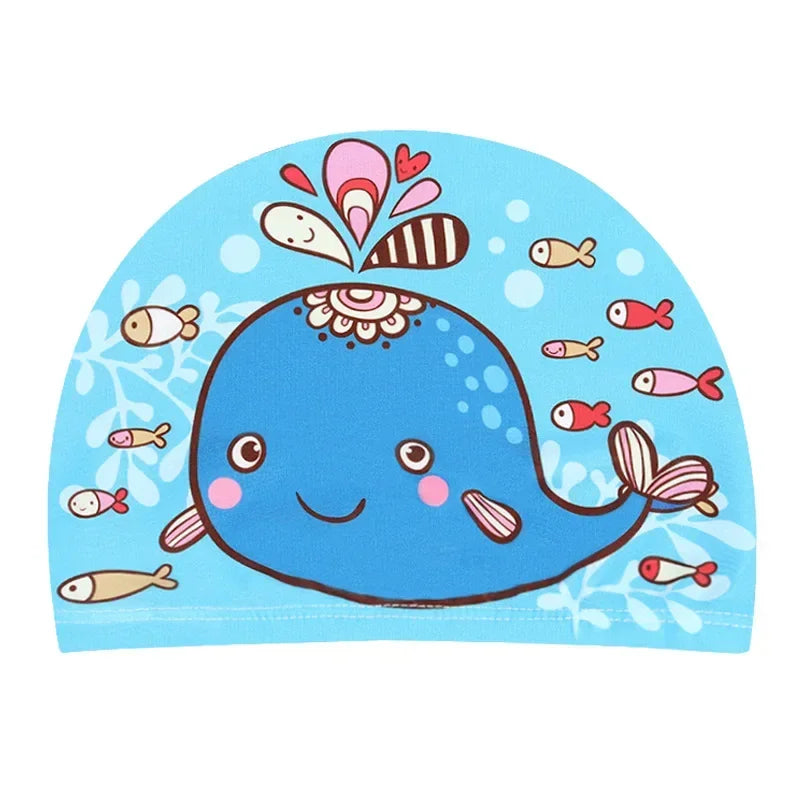 10pcs Children's Swimming Caps Elastic Fabrics Swimming Pools Water Sports Boys' and Girls' Swimming Caps Boys' Swimming Caps