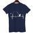 T-shirts for Men Fly Fishing Heartbeat Pulse Print Shirt Funny Short Sleeve T Shirts Summer Tops Tee Mens T Shirt Male Clothes