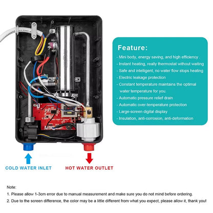 Household bath machine instant electric water heater small fast heat constant temperature shower rental house water heater